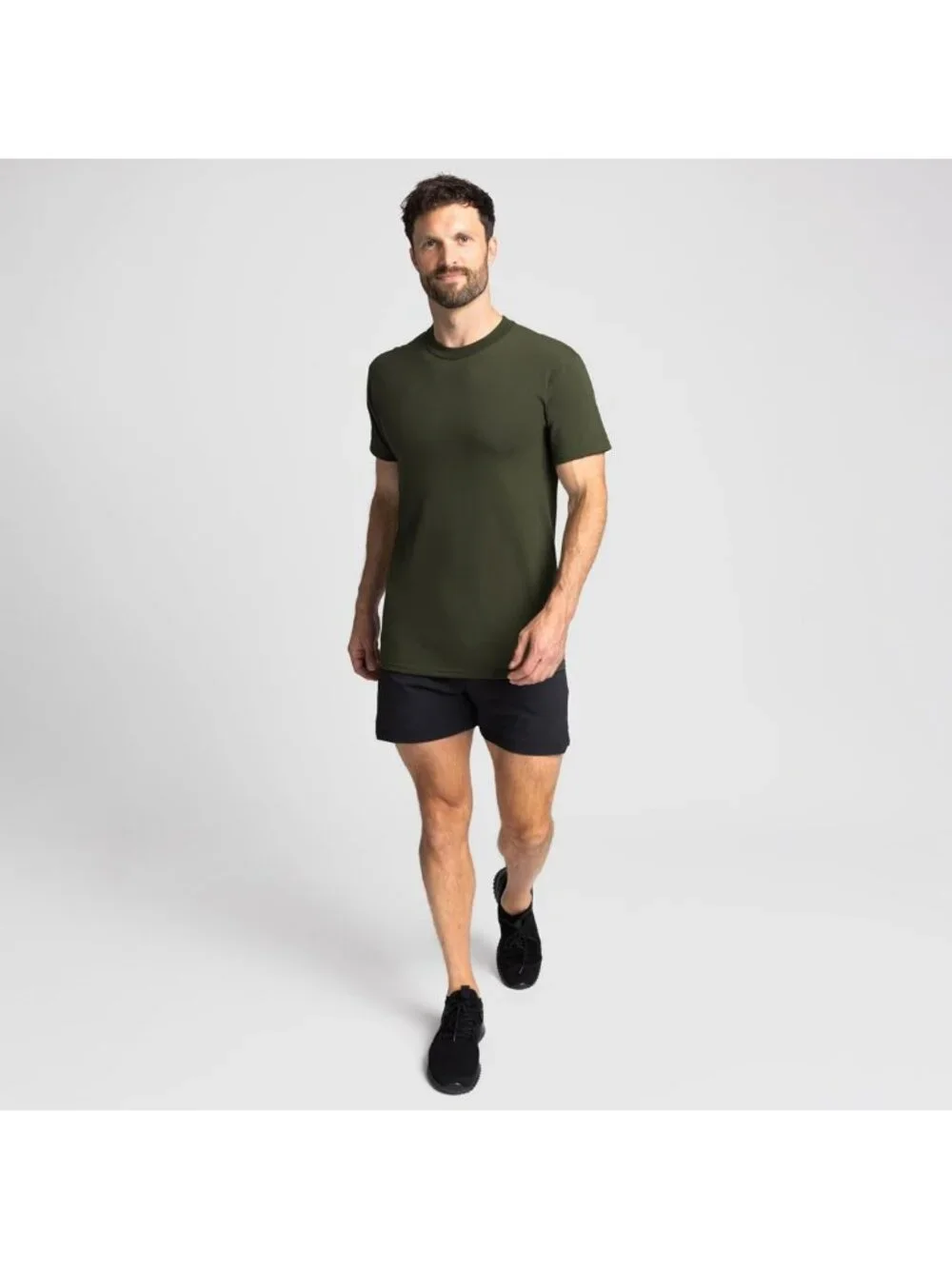 Men's Military Crew T-Shirt 3 Pack | Cotton-Poly Blend, Short Sleeve, Casual